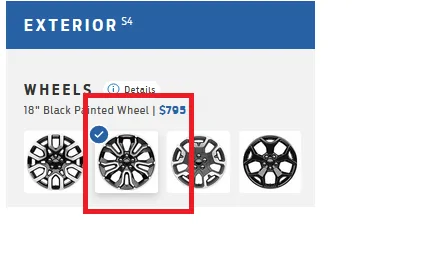 Ford Maverick Was this always a $795 option? wheels