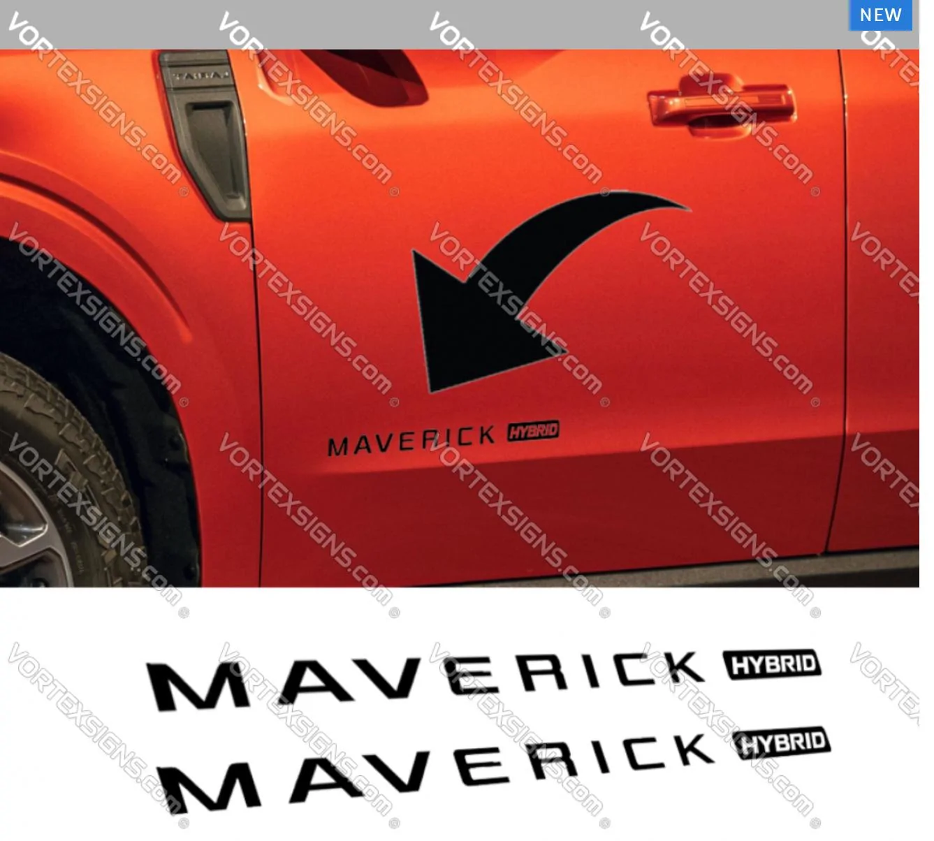 Ford Maverick Maverick HYBRID door decal available from Vortex 0C27BD1C-827B-4C40-B41A-380EBAAF8353