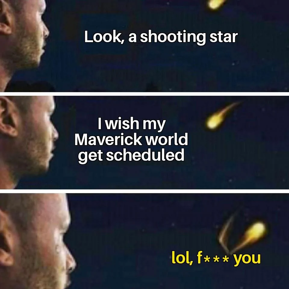 Ford Maverick Maverick Memes -  fun diversion while we wait [ ** NO POLITICS ** ] Shooting Star Rejecting Wish 12012022185140