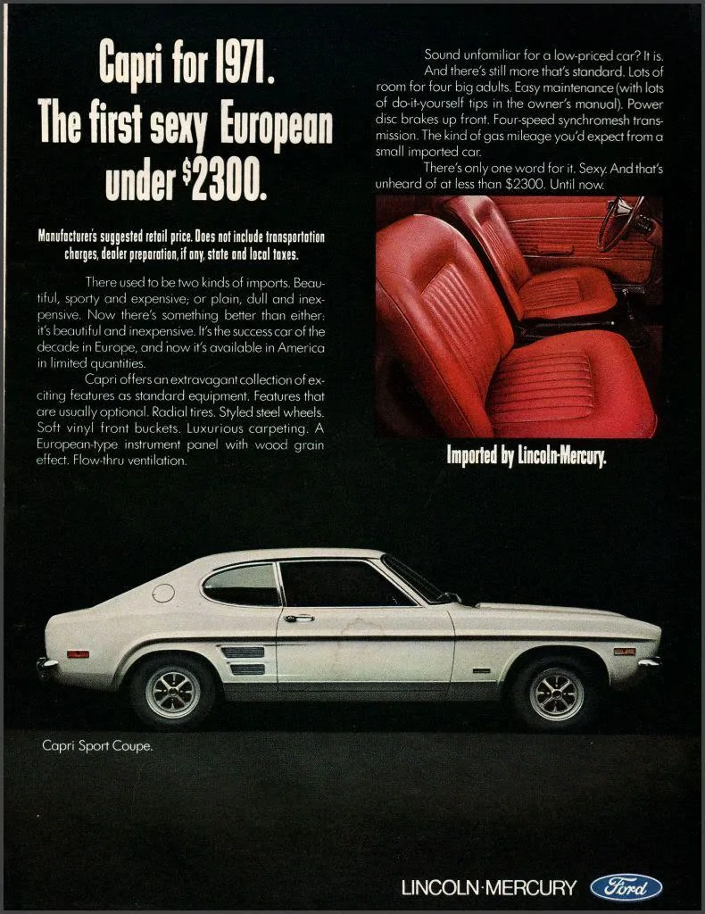 Ford Maverick Lincoln version? (RIP Mercury) capri