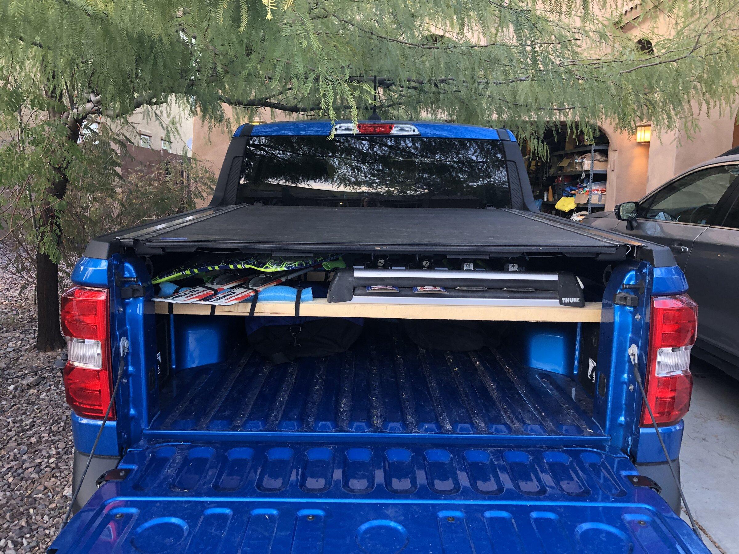 Ford Maverick DIY In-Bed Ski Rack AD852228-A275-47B6-981A-FFB995960079