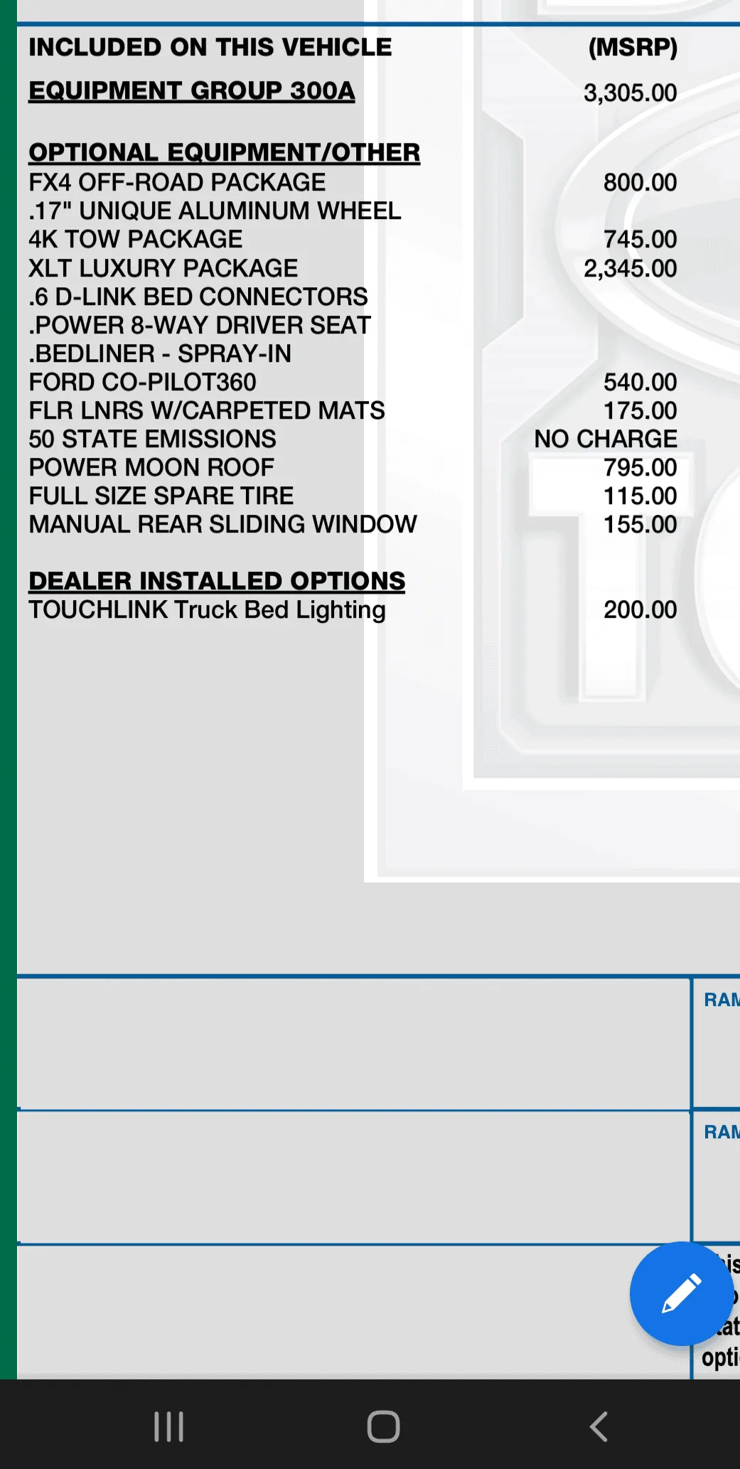 Ford Maverick Does your 'Window sticker' match what you've ordered? Screenshot_20220113-001306_Acrobat for Samsung