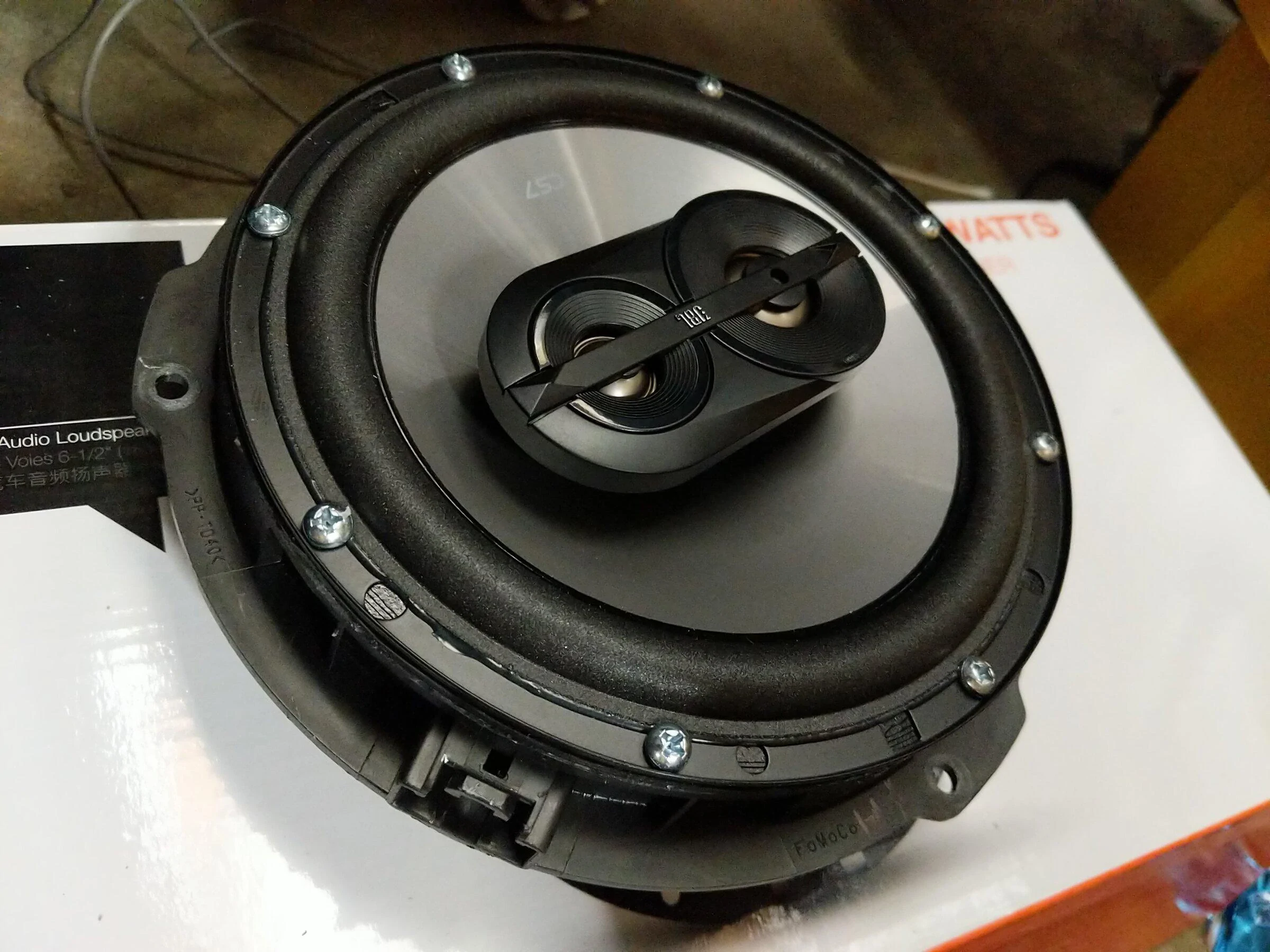 Ford Maverick Stock speaker convert to mount for jbl speaker PXL_20220113_072442605