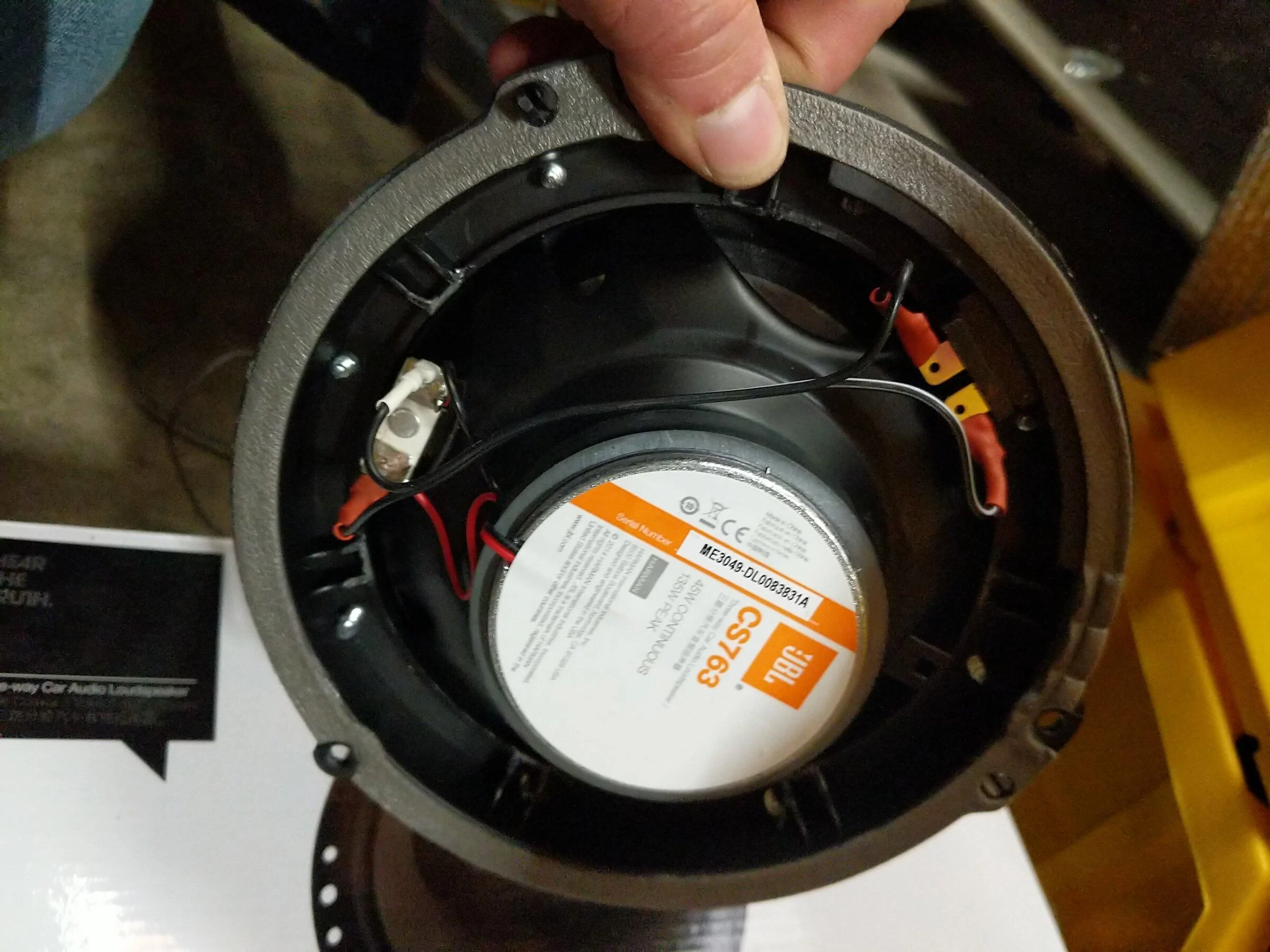 Ford Maverick Stock speaker convert to mount for jbl speaker PXL_20220113_072503123