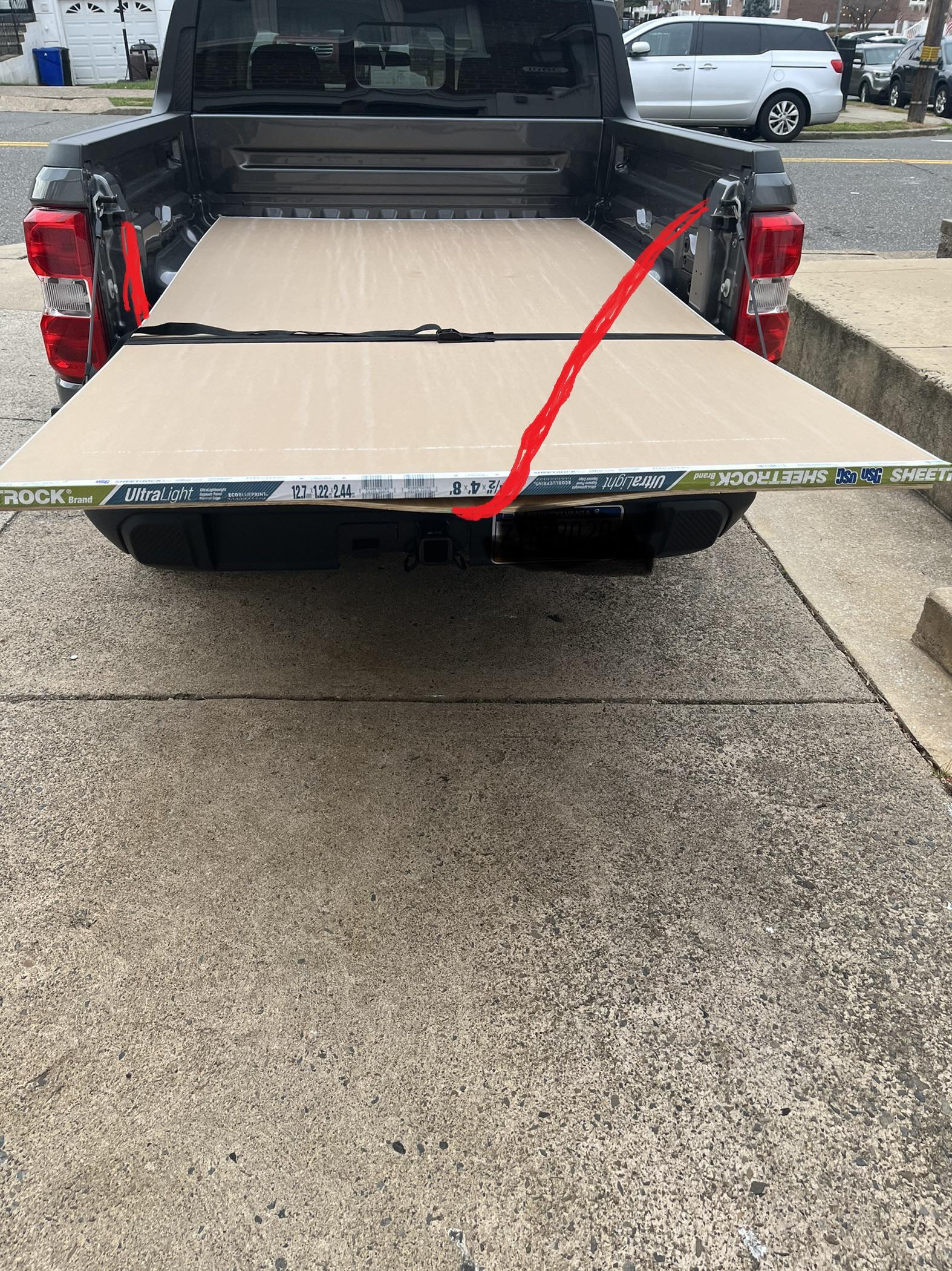 Ford Maverick Anyone haul any 1/2" sheets of drywall yet? drywall