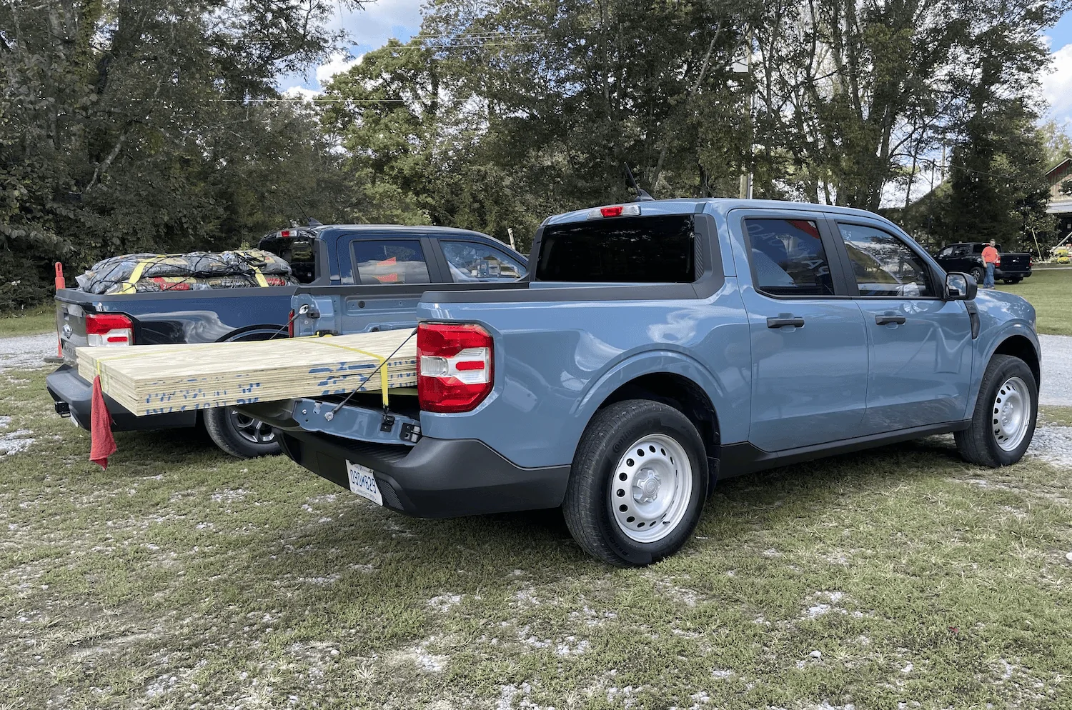 Ford Maverick Anyone haul any 1/2" sheets of drywall yet? 1642098669197