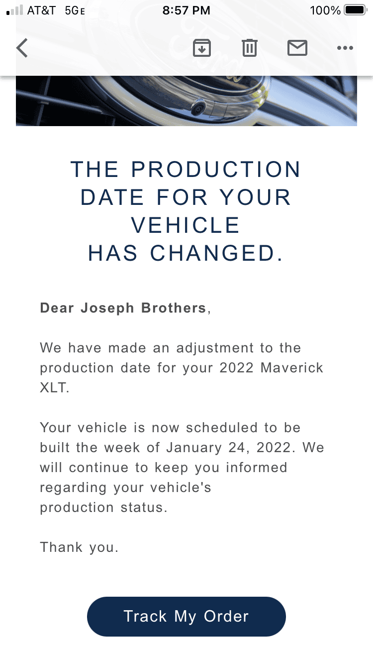 Ford Maverick 📣 1/13 Scheduling Email Received Group [EMAILS NOW ARRIVING!] FFF25FA1-9CE6-40A6-B5C9-5E5F44DFC465