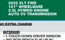Ford Maverick XLT One Touch Down Window 1642193073159