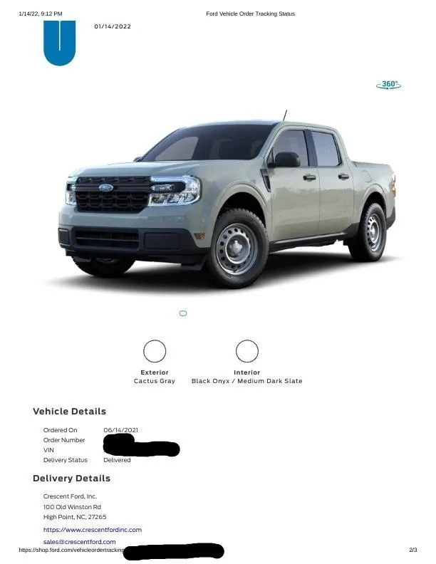 Ford Maverick Ordered exactly 7 months ago today, UPDATE - Maverick is Home! newdelivered2BLK