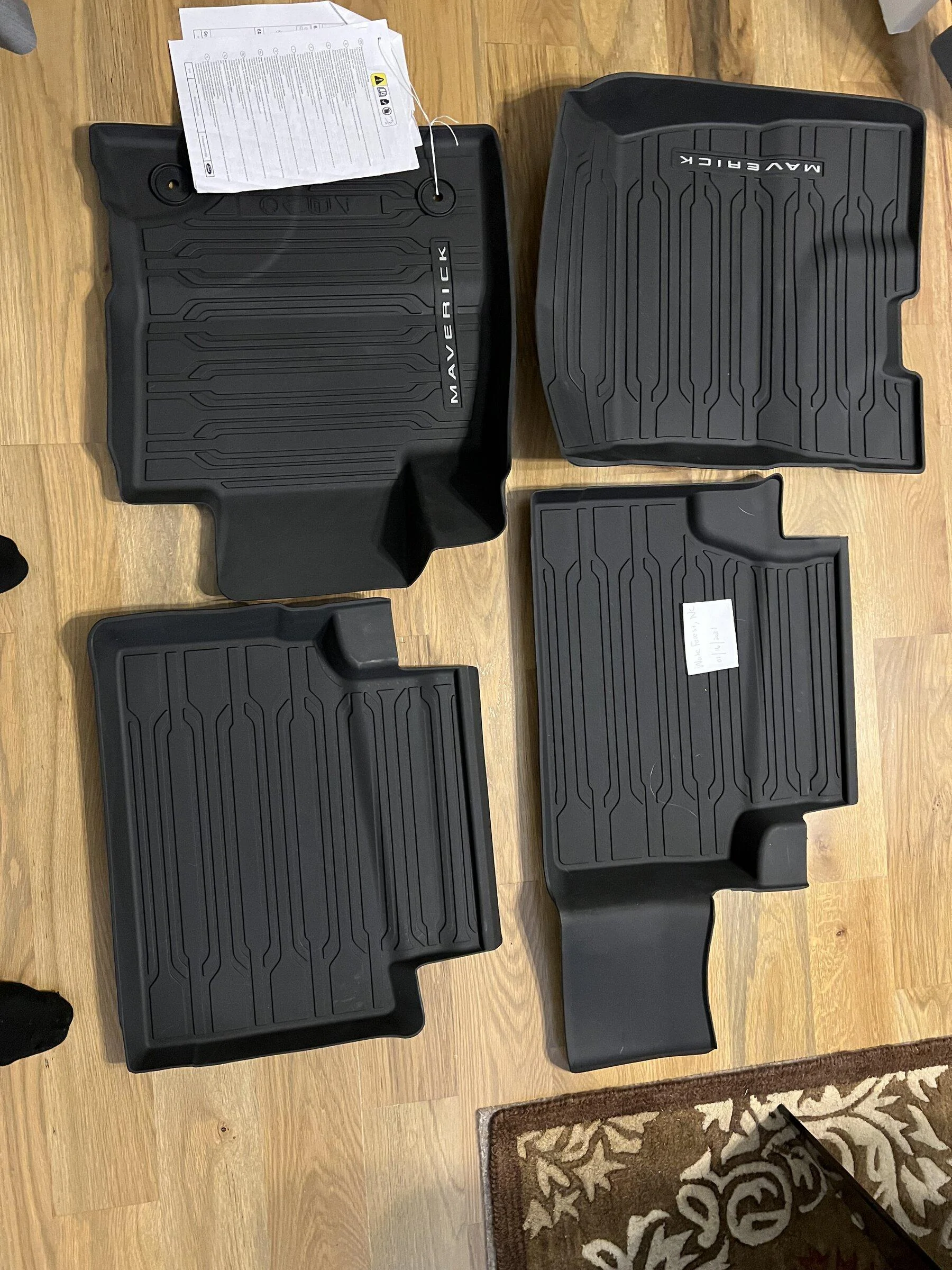 Ford Maverick New OEM All weather mats 35BE94C4-DFEA-461C-92BC-C1857861EA02