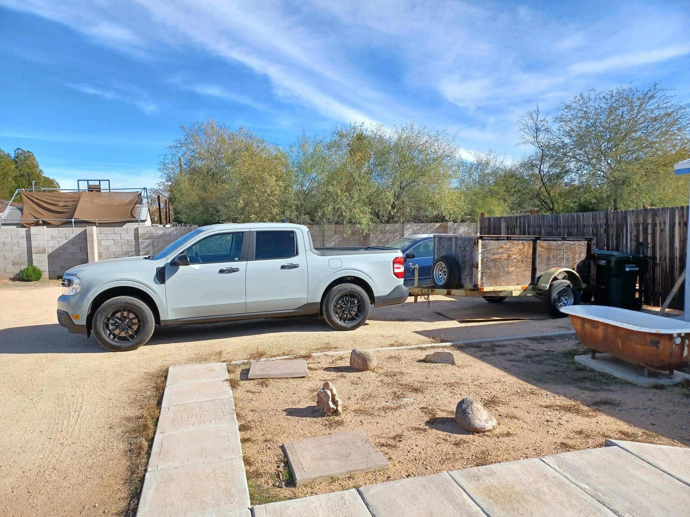 Ford Maverick Building a light utility trailer. heavy trailer