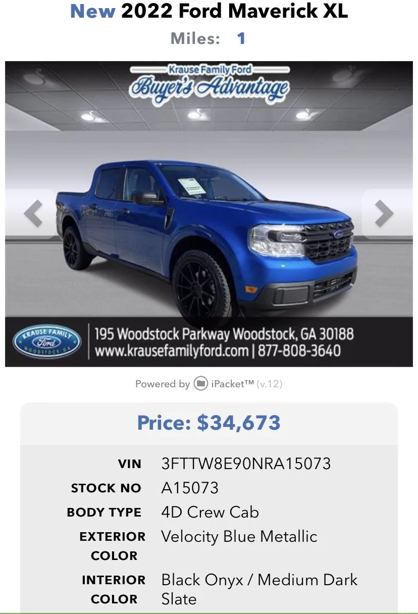 Ford Maverick Craziest Dealer Markups - Let’s make it a game 5348BF64-2C5B-470E-BA86-0BBE67AE5A8D