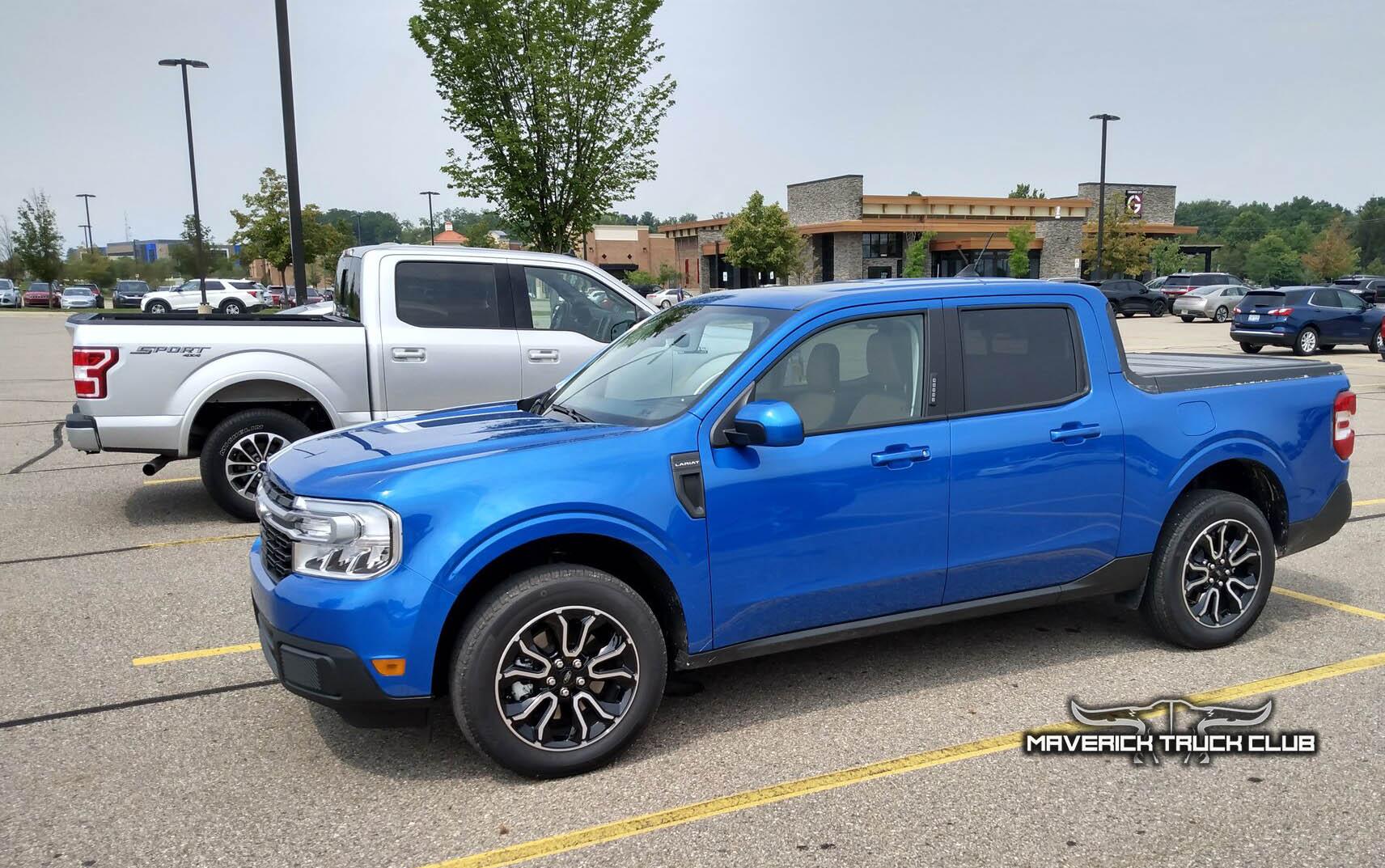 Ford Maverick VELOCITY BLUE Maverick Photos Thread velocity blue ford maverick lariat pickup 1