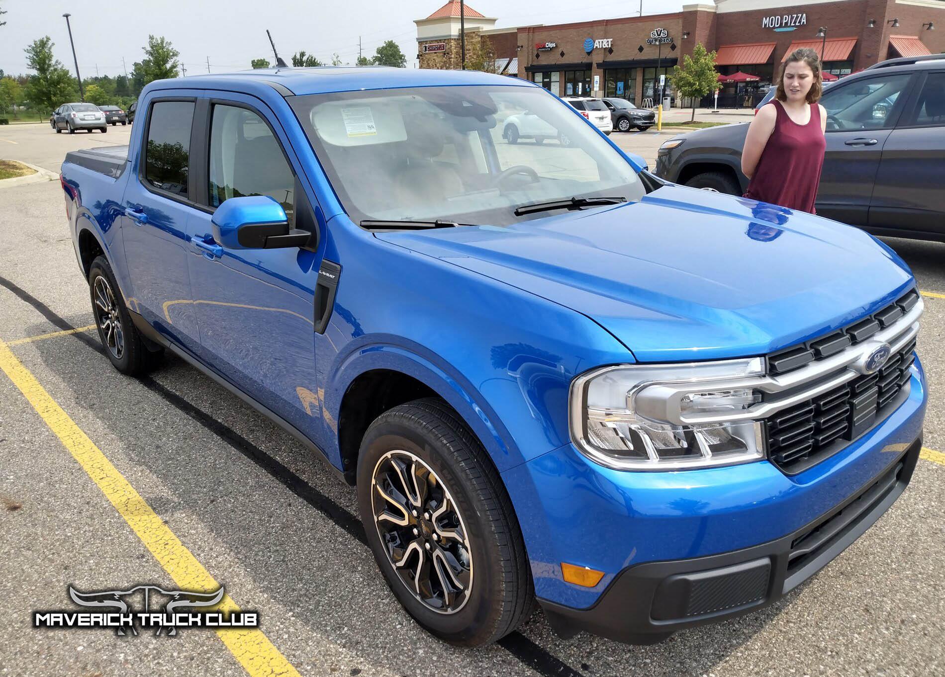 Ford Maverick VELOCITY BLUE Maverick Photos Thread velocity blue ford maverick lariat pickup 2
