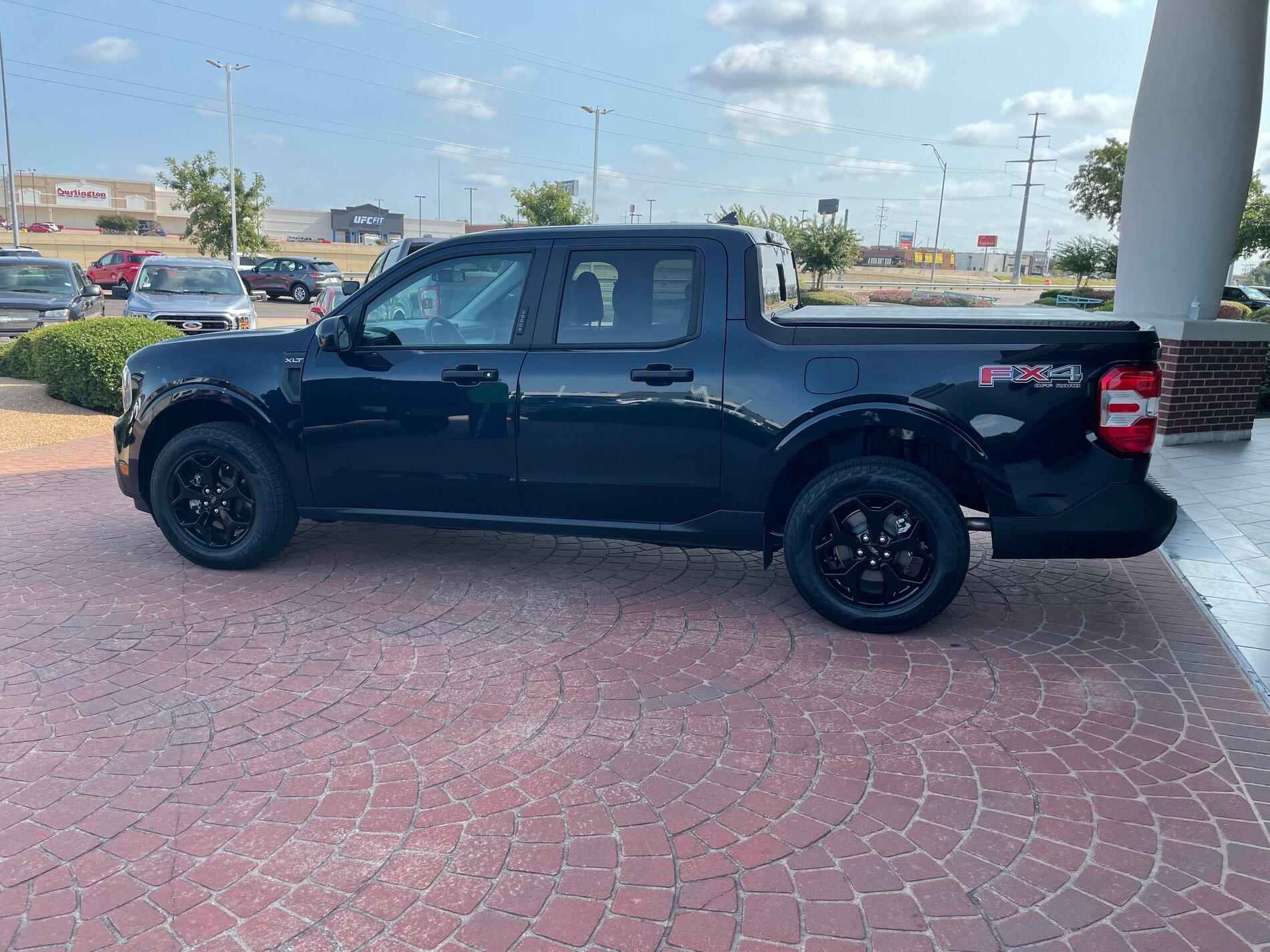 Ford Maverick ALTO BLUE Maverick Photos Thread Alto Blue 2022 Ford Maverick XLT FX4 a