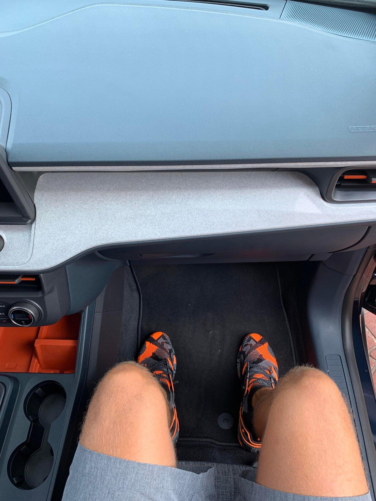 Ford Maverick ALTO BLUE Maverick Photos Thread 2022 Maverick XLT Front Legroom Seat All Way Back