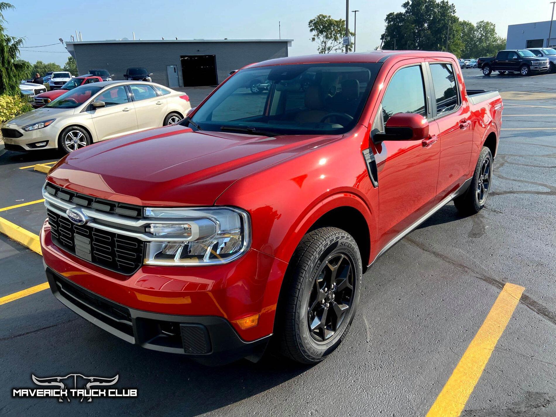 Ford Maverick HOT PEPPER RED Maverick Photos Thread Hot Pepper Red 2022 Maverick Lariat FX4 1