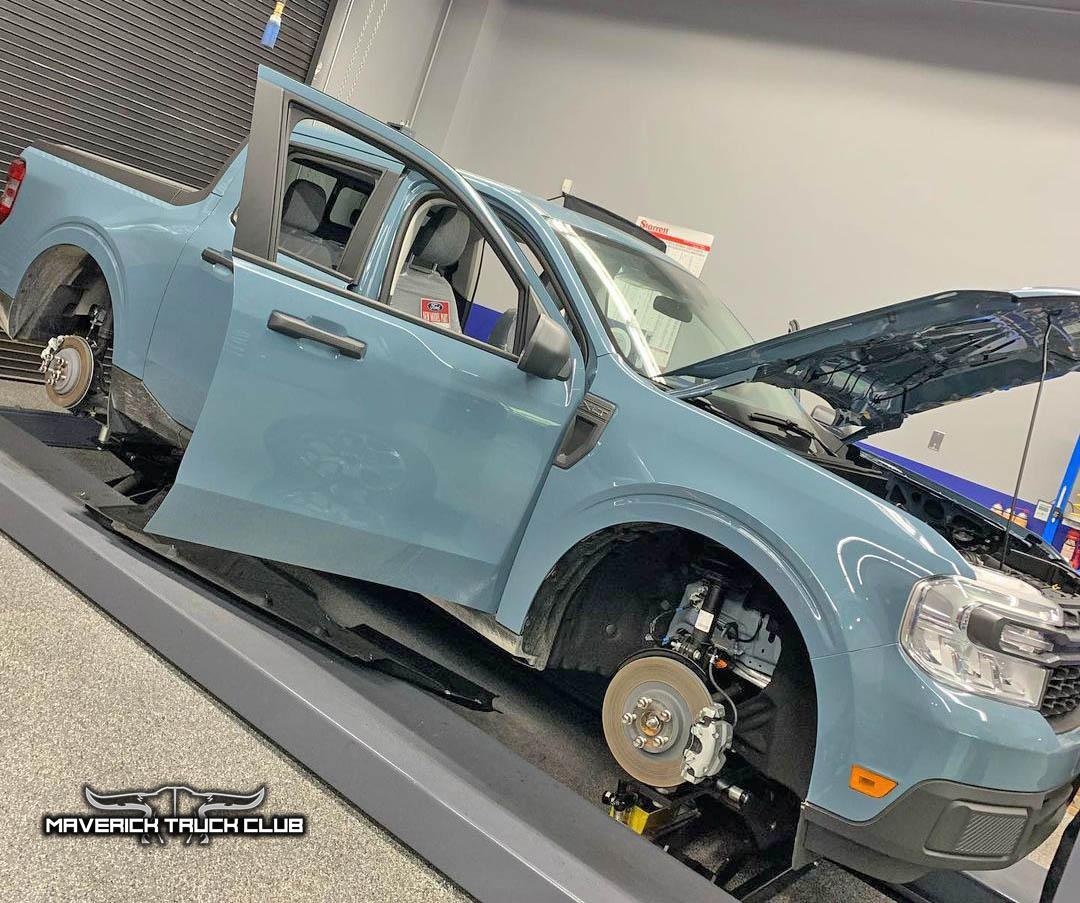 Ford Maverick Pics: 2022 Maverick Aftermarket Measuring Session at SEMA Garage 2022 Ford Maverick Aftermarket Parts Measuring Session SEMA 5
