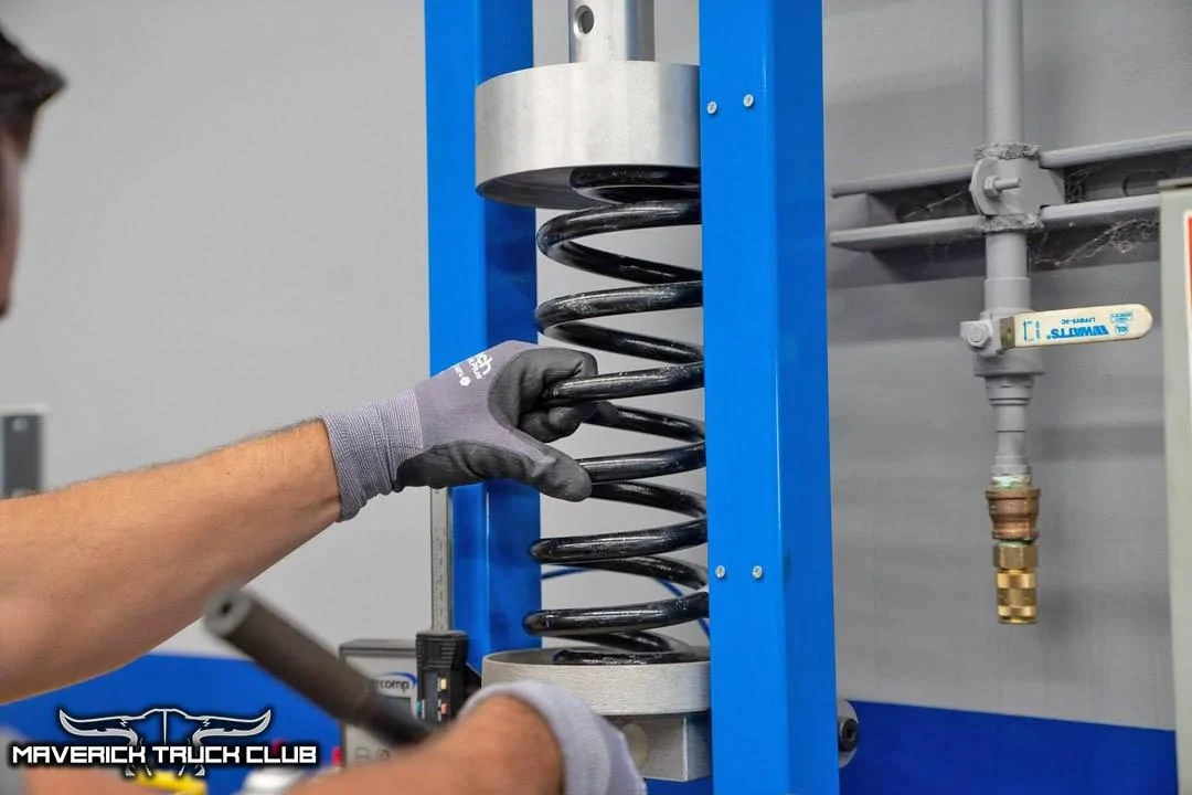 Ford Maverick Pics: 2022 Maverick Aftermarket Measuring Session at SEMA Garage 2022 Ford Maverick Aftermarket Parts Springs Measuring Session SEMA 3