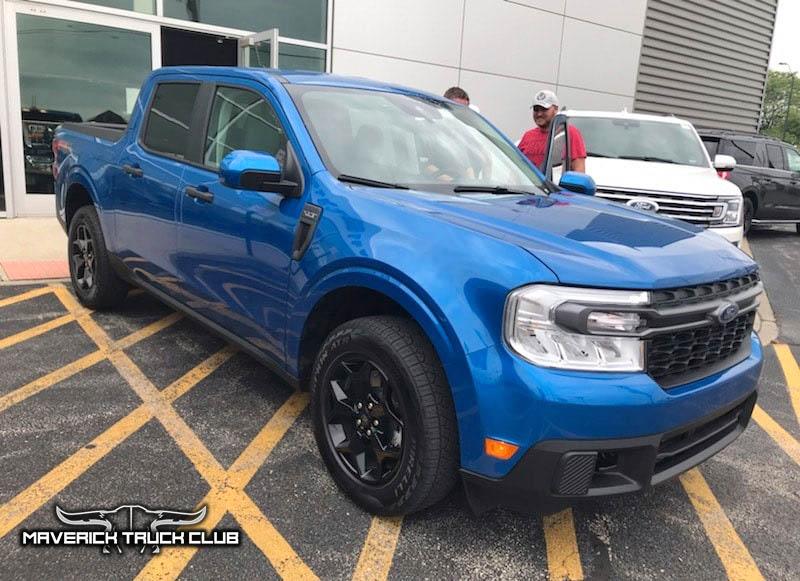 Ford Maverick VELOCITY BLUE Maverick Photos Thread Velocity Blue Maverick XLT FX4 with black wheels