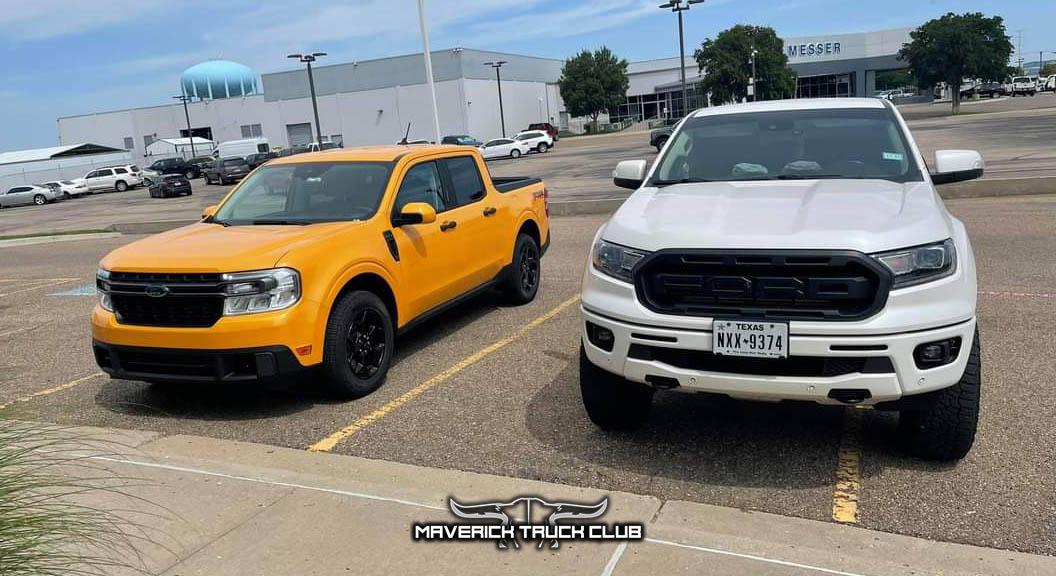 Ford Maverick CYBER ORANGE Maverick Photos Thread Cyber Orange Maverick XLT FX4 vs Ranger Modified 1