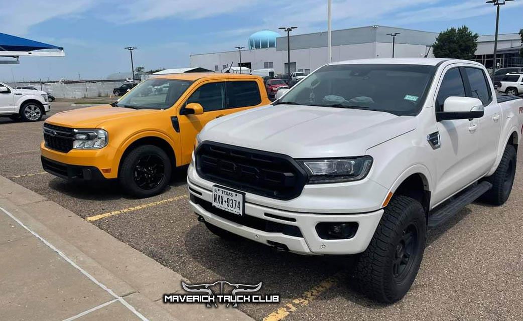 Ford Maverick CYBER ORANGE Maverick Photos Thread Cyber Orange Maverick XLT FX4 vs Ranger Modified 2