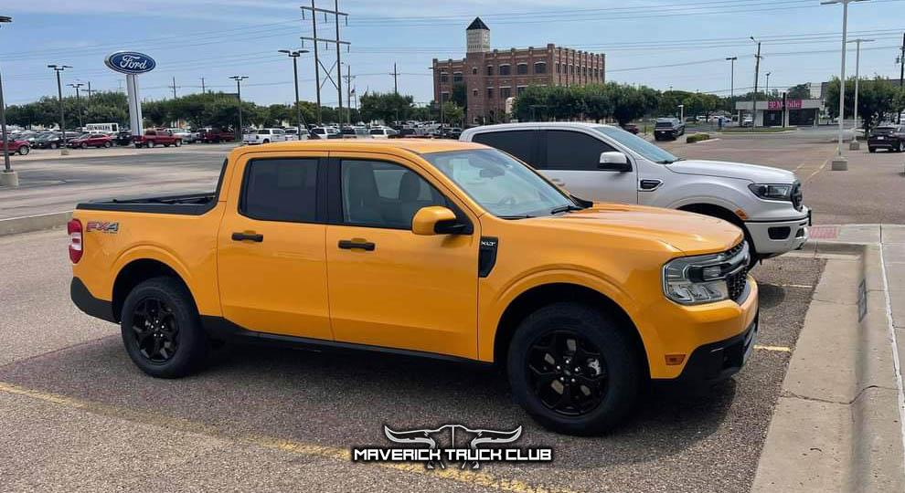 Ford Maverick CYBER ORANGE Maverick Photos Thread Cyber Orange Maverick XLT FX4 vs Ranger Modified 3