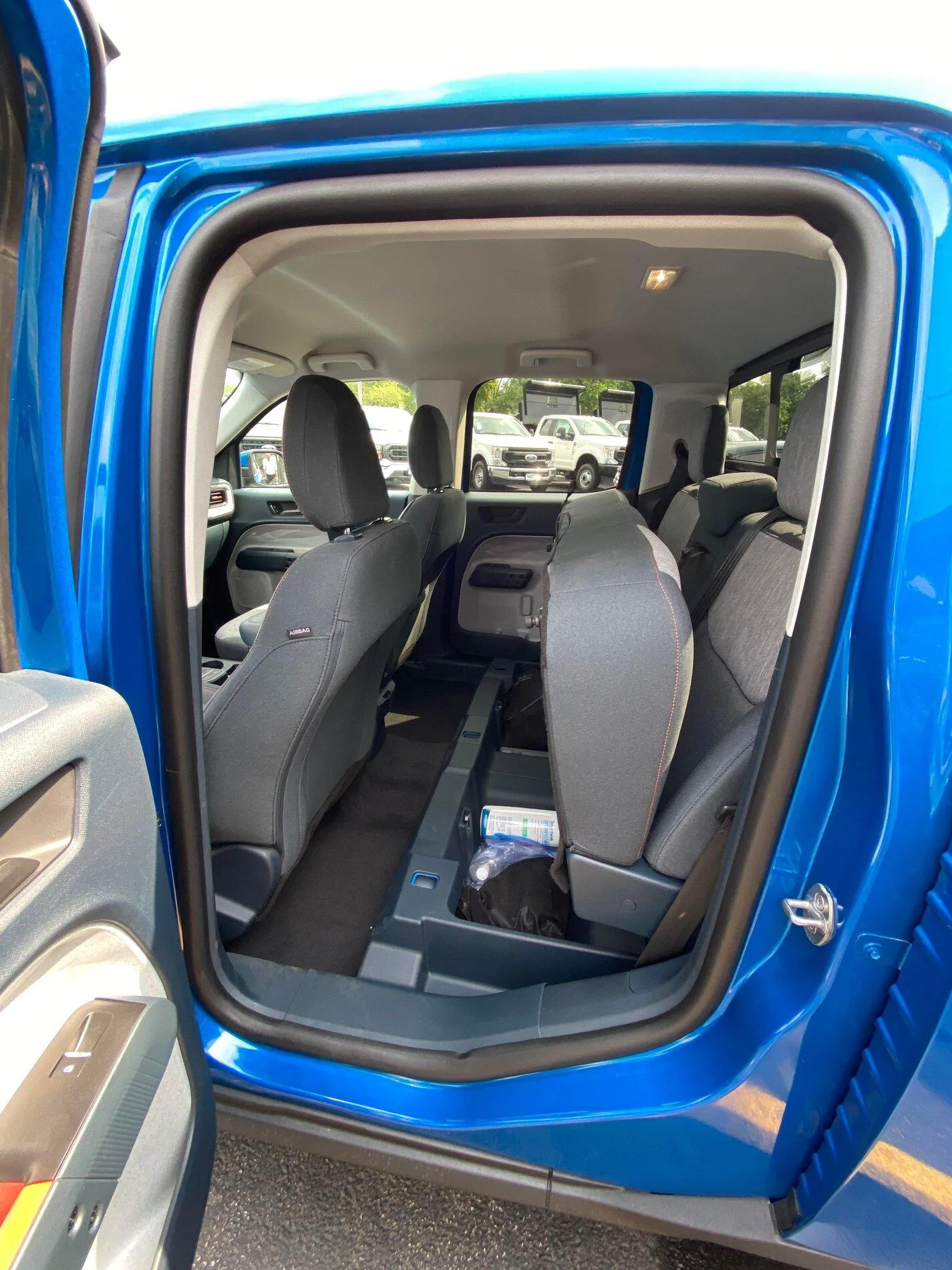 Ford Maverick VELOCITY BLUE Maverick Photos Thread 2022 Ford Maverick XLT FX4 Velocity Blue Black Wheels 7