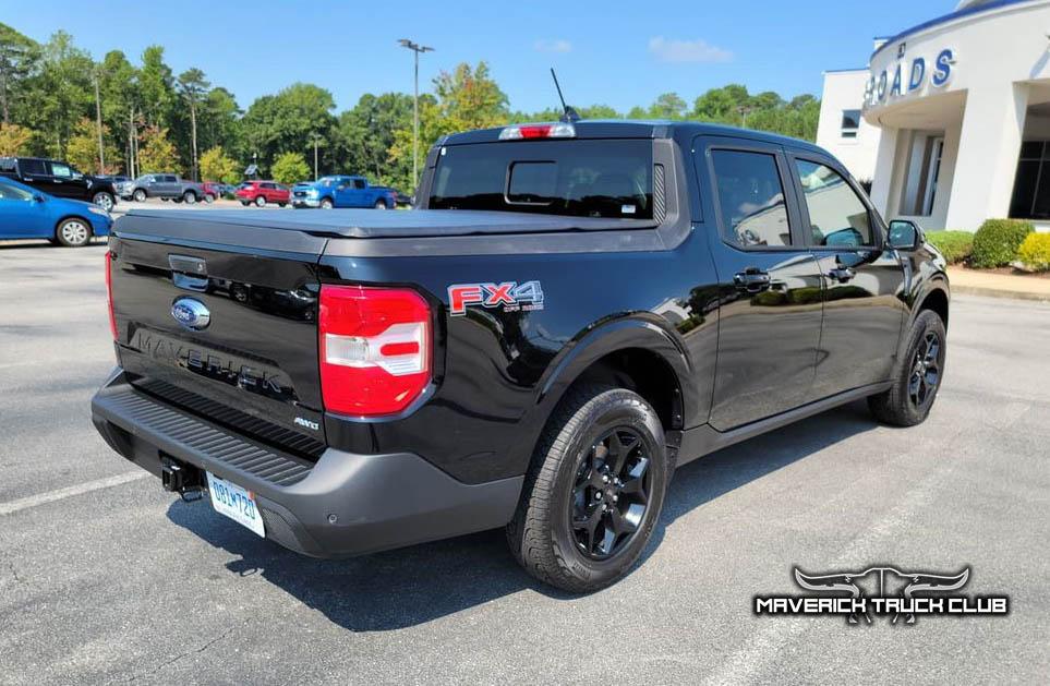 Ford Maverick SHADOW BLACK Maverick Photos Thread Shadow Black 2022 Maverick Lariat FX1 black wheels 3