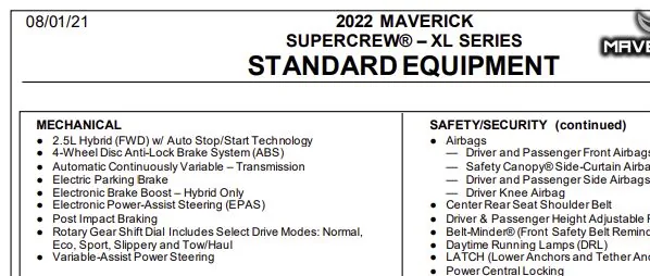 Ford Maverick Electric Brake Boost? brak