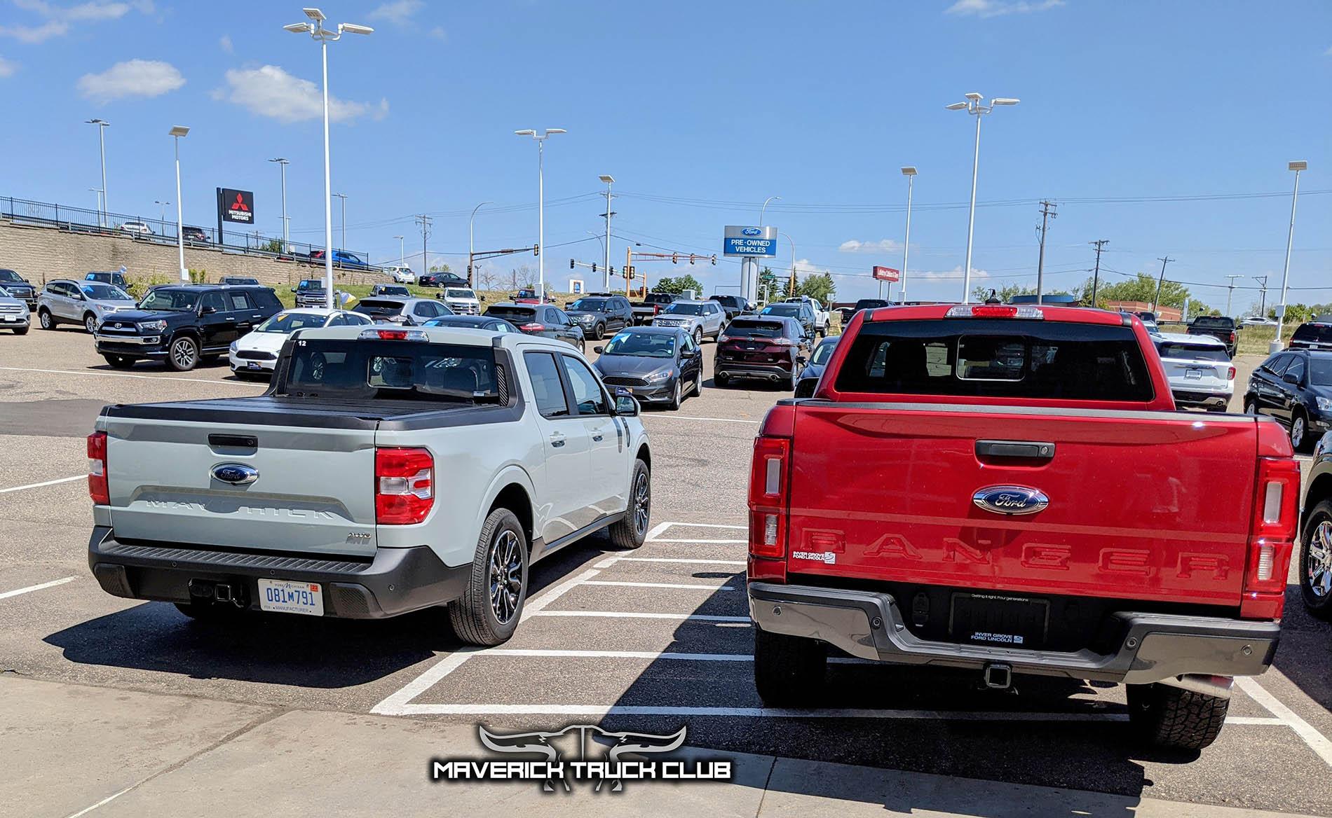 Ford Maverick CACTUS GRAY Maverick Photos Thread Cactus Gray 2022 Maverick Lariat vs Ranger, F150, Super Duty 3