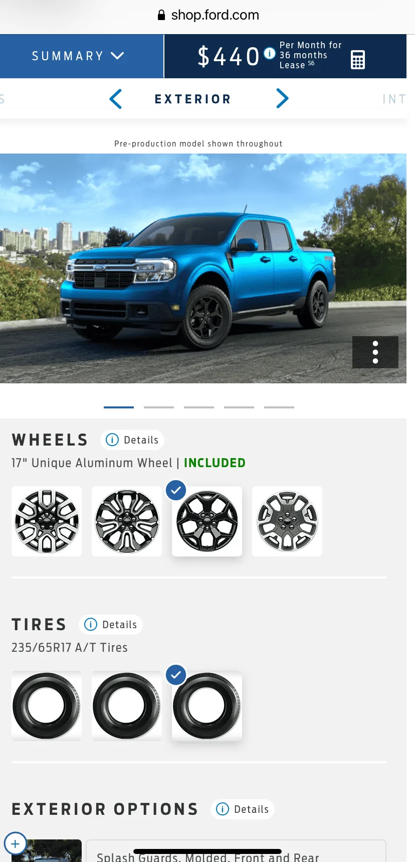 Ford Maverick Velocity Blue Maverick XLT FX4 - Best Look Yet 1628721798147