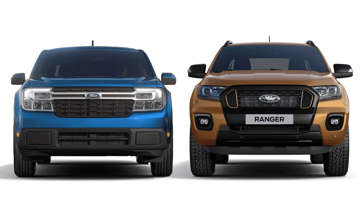 Ford Maverick Cactus Gray 2022 Maverick lines up vs a Ranger, F150 and Super Duty 1628734261266
