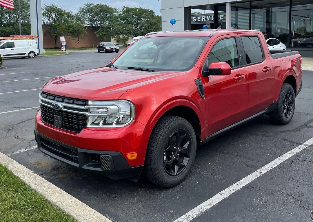 Ford Maverick HOT PEPPER RED Maverick Photos Thread Hot Pepper Red Ford Maverick Lariat FX4