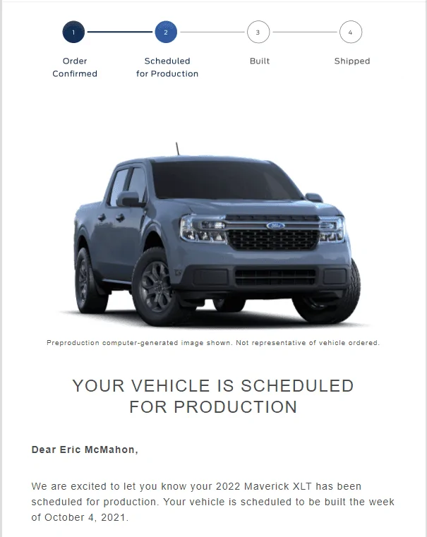 Ford Maverick 📫 8/12 Scheduling Email Received Group! Screenshot 2021-08-12 145814