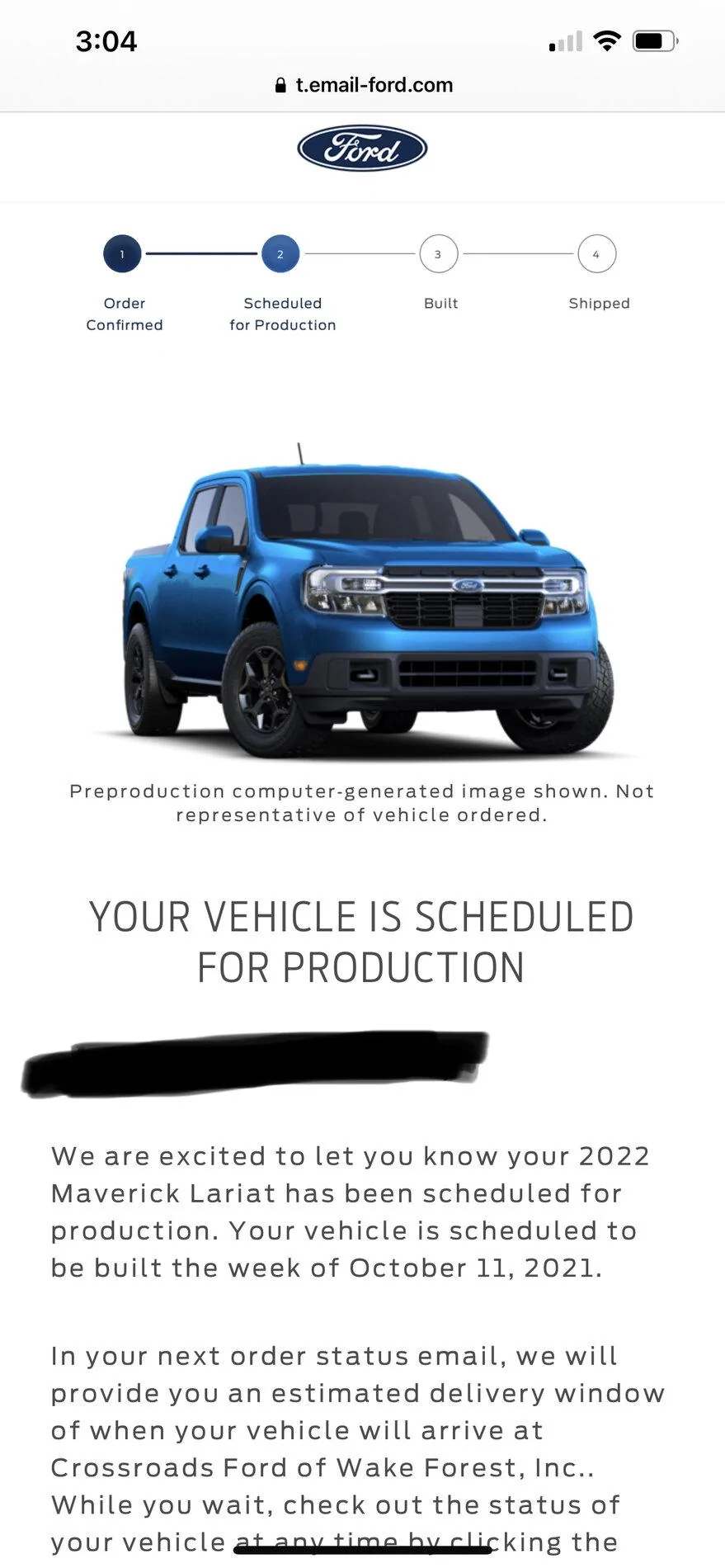 Ford Maverick 📫 8/12 Scheduling Email Received Group! 9568756A-3162-499E-B7C7-9B179E9D0A8D