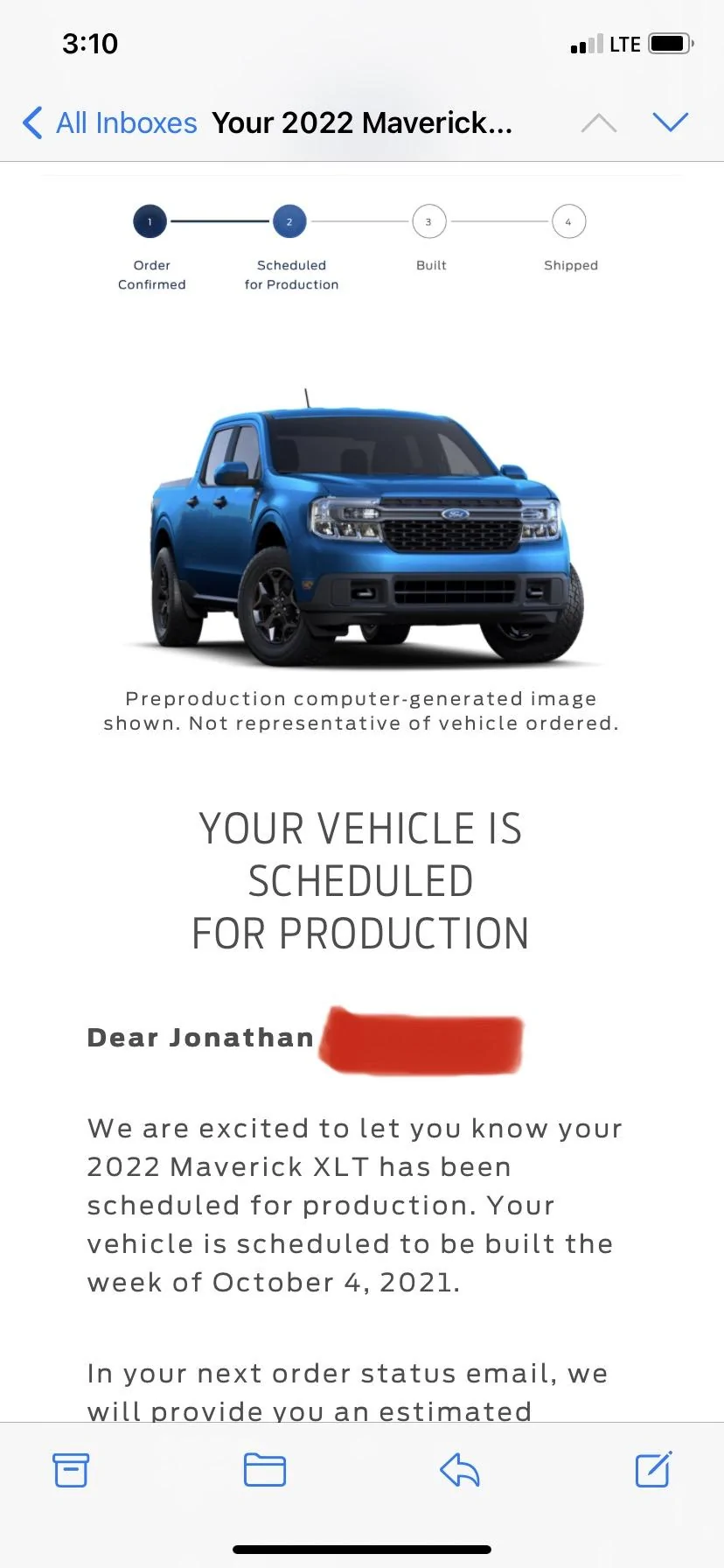 Ford Maverick 📫 8/12 Scheduling Email Received Group! 2ECF5A5A-ECD7-4701-81E5-FB05887A83EB