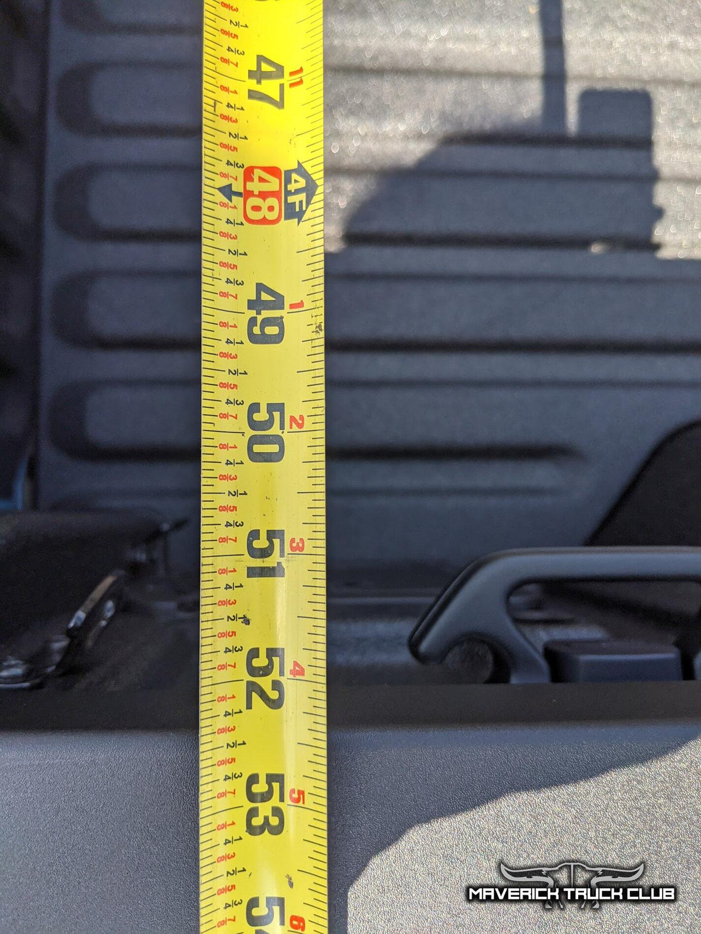 Ford Maverick Bed length / width measurements + awesome Area 51 XLT Maverick pics & video Bed Width Measurement Dimension Ford Maverick XLT hybrid 2.0L 9