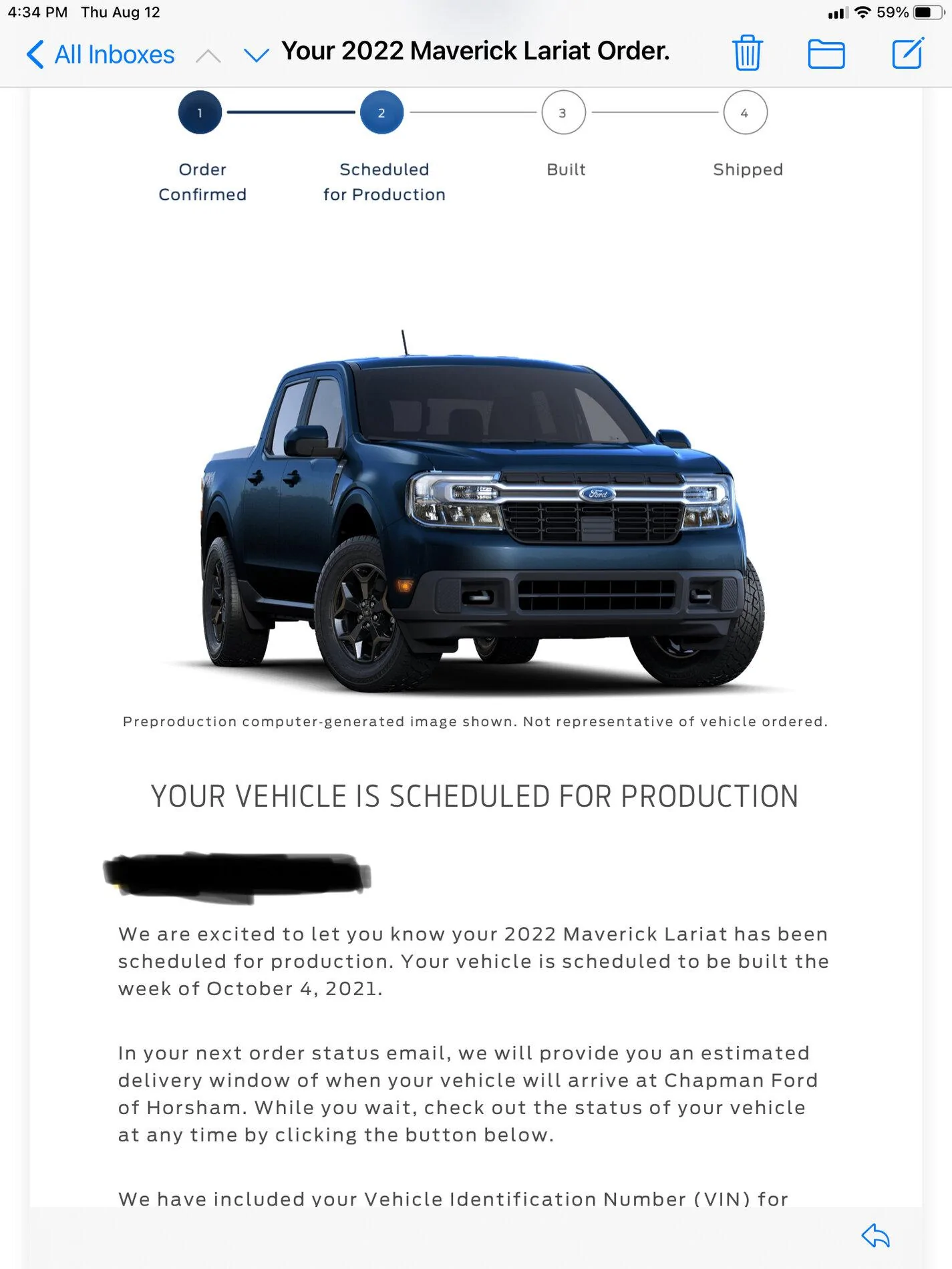 Ford Maverick 📫 8/12 Scheduling Email Received Group! 2875E54F-8577-4B34-802B-2DE5DD9503D7