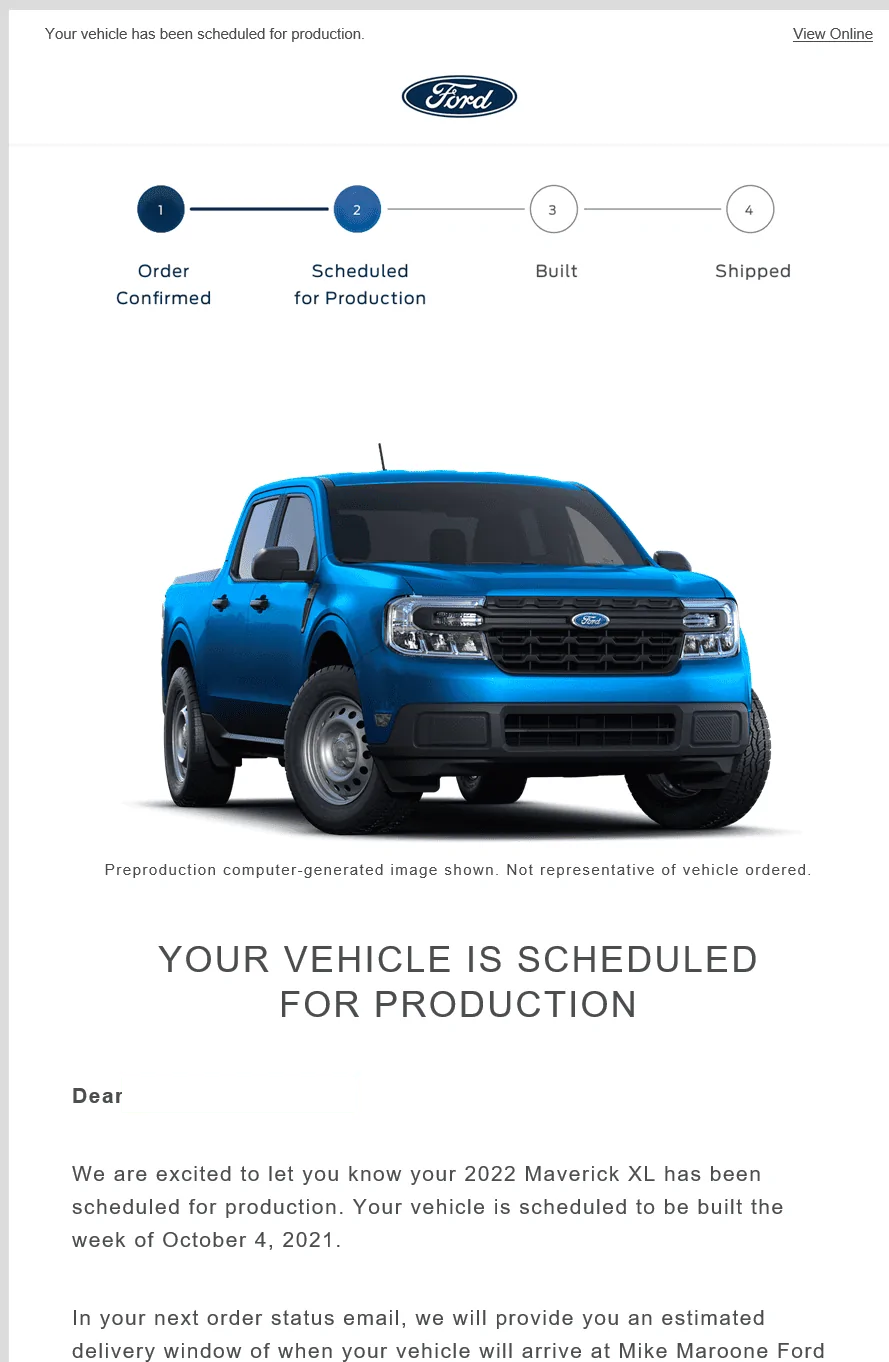 Ford Maverick 📫 8/12 Scheduling Email Received Group! Screenshot 2021-08-12 130056