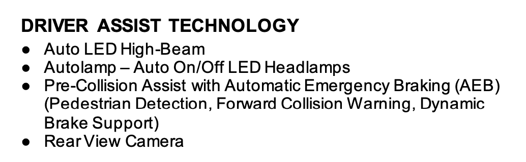 Ford Maverick Pre-collision assist / Pedestrian detection part of 360 option? Screen Shot 2021-08-13 at 20.13.20