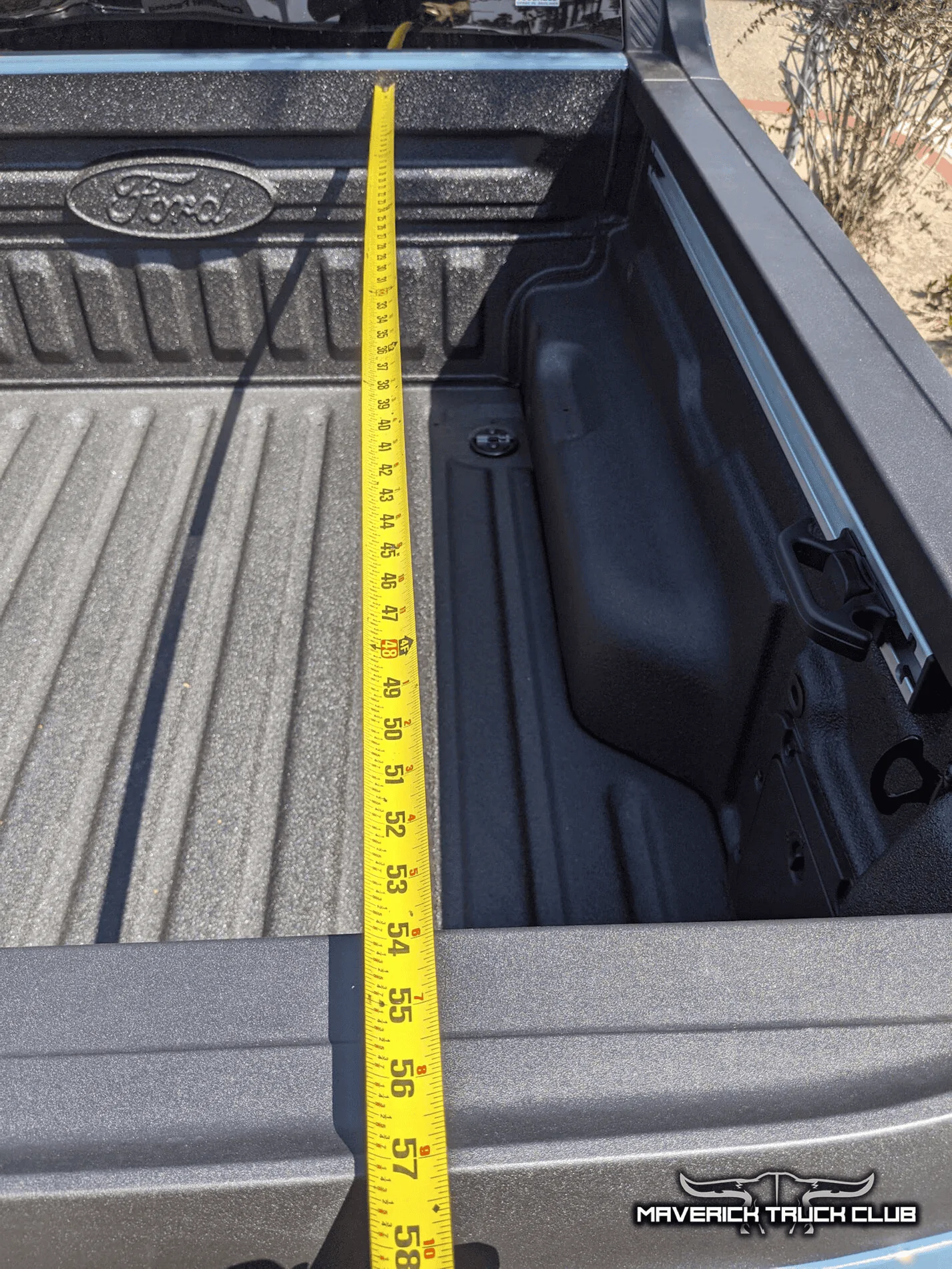 Ford Maverick Bed length with tailgate down? Confirmation needed! 1628951763249