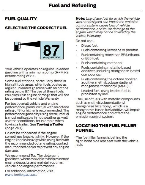 Ford Maverick Premium or Regular unleaded ?? fuel