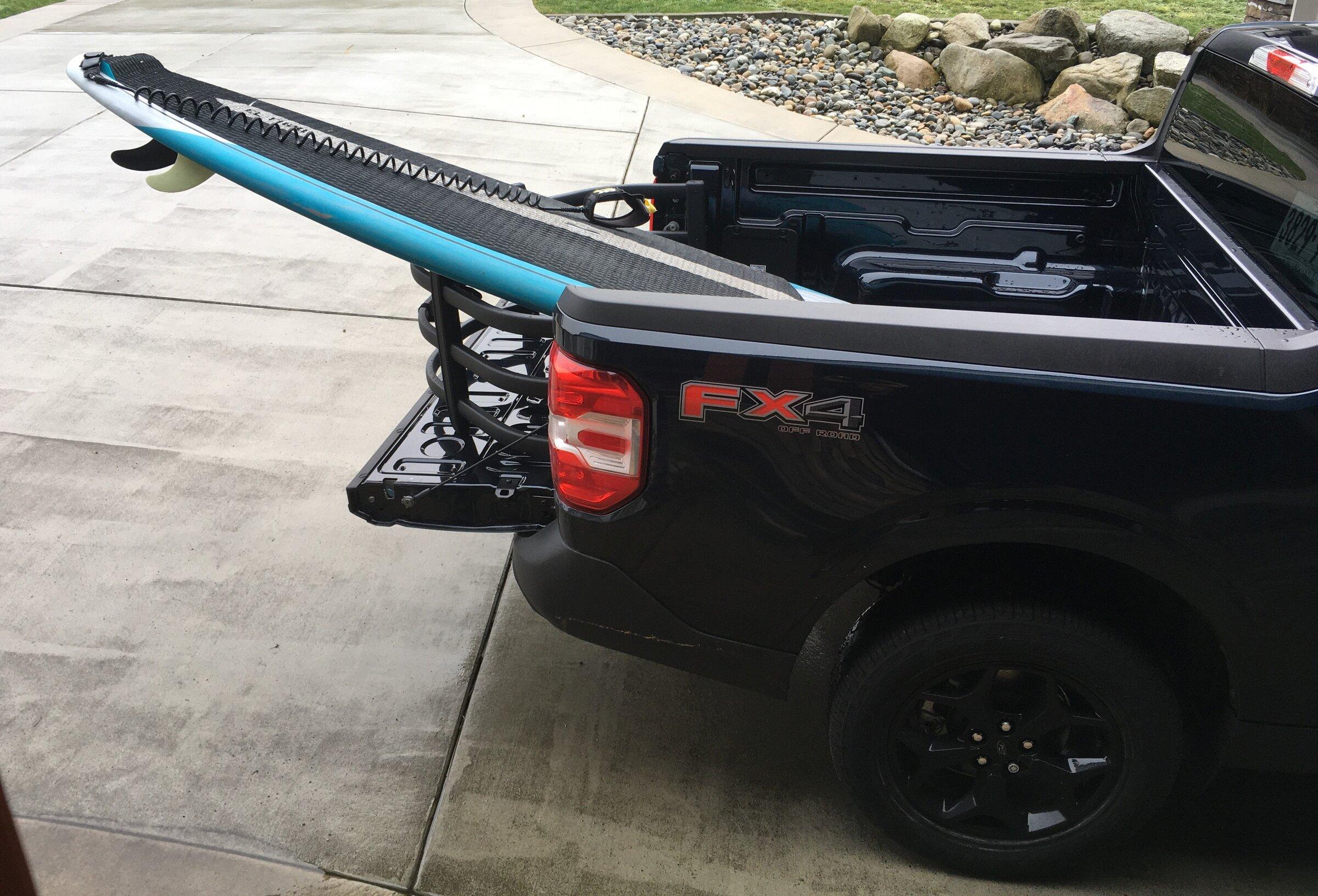 Ford Maverick Fitted Surfboards / SUP Paddle Boards in the Ford Maverick (with and without bed extender) SUP