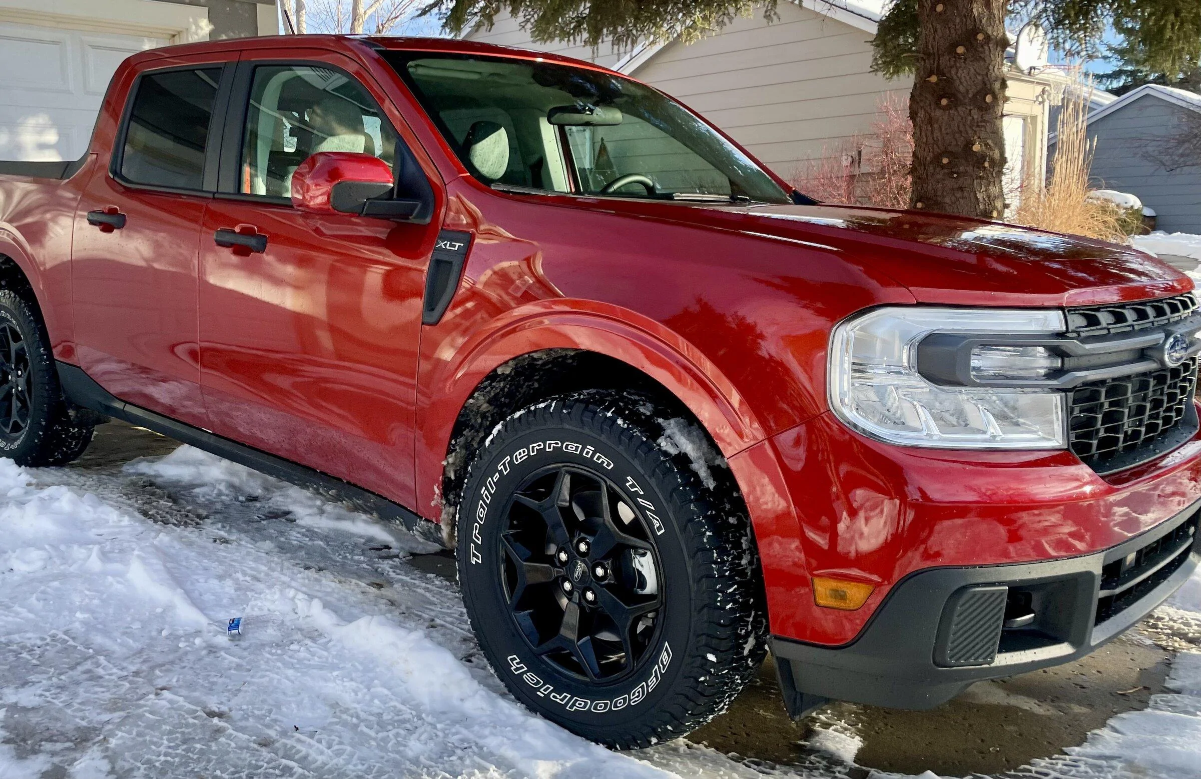 Ford Maverick New add ons: 2" Rough Country lift. 245/70/17 BFG Trail Terrain tires. Hood aeroskin 07E98578-615B-4D72-8D76-C6482B4FC776