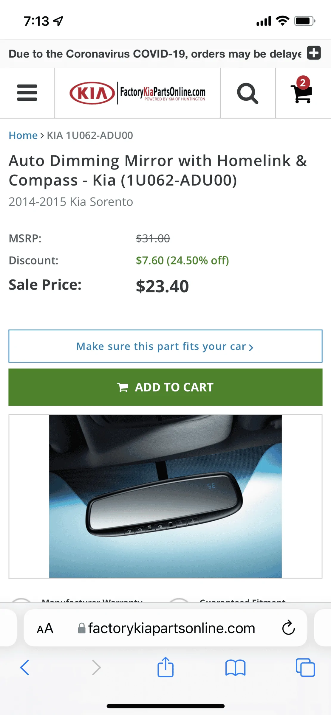 Ford Maverick Cheap auto-dimming, homelink mirror DFA02C82-C9CA-4DD5-BAA6-72F33AEC7A65