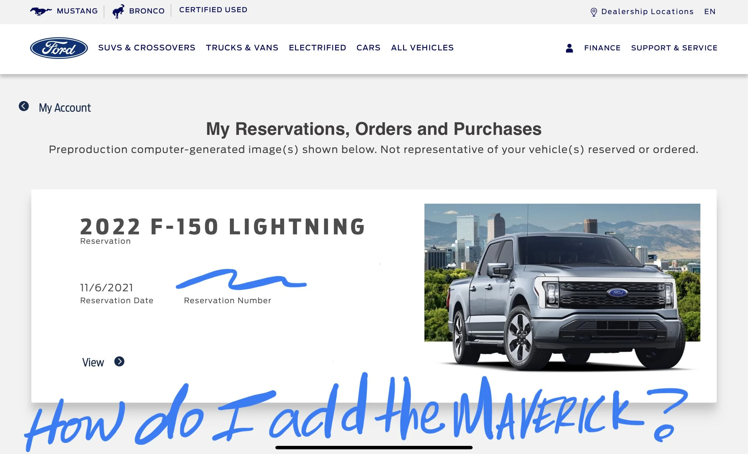 Ford Maverick My reservations, orders, and purchases @  FORD ????? CB98B7C9-882D-4F47-B268-4FD0E7E6E4F4