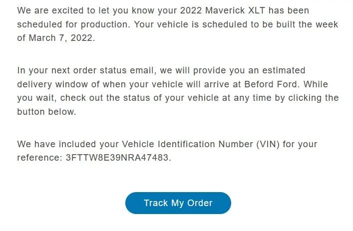 Ford Maverick 📣 1/20 Scheduling Email Received Group [EMAILS ARRIVING!!] Screenshot 2022-01-20 131953