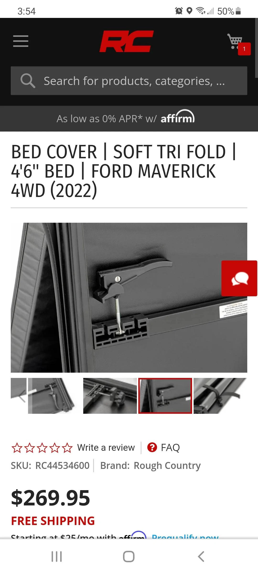 Ford Maverick Anyone order Rough Country Tonneau Cover for Maverick? Screenshot_20220120-155412_Chrom