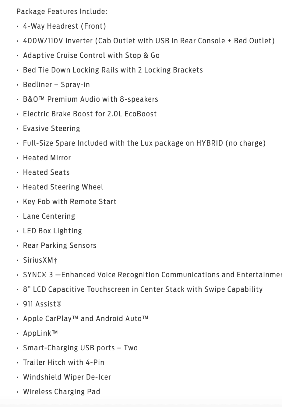 Ford Maverick Thinking about ordering a Maverick. Trying to decide between XLT or Lariat Hybrid? Screen Shot 2022-01-21 at 10.47.04 AM